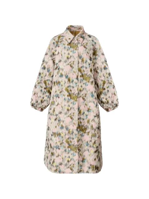 balloon-sleeve printed coat by FABIANA FILIPPI