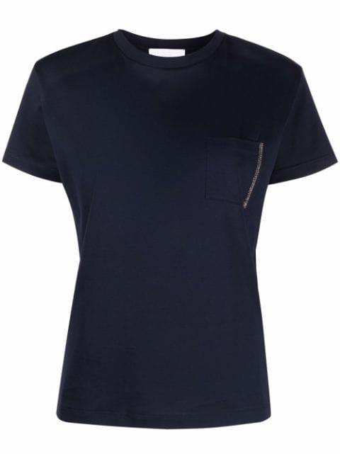 bead-detail pocket T-shirt by FABIANA FILIPPI