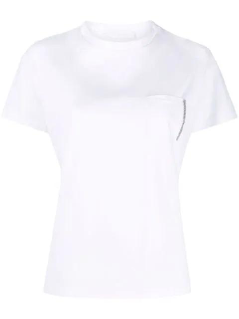 bead-detail pocket T-shirt by FABIANA FILIPPI