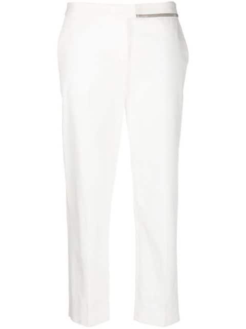 beaded-trim tapered trousers by FABIANA FILIPPI