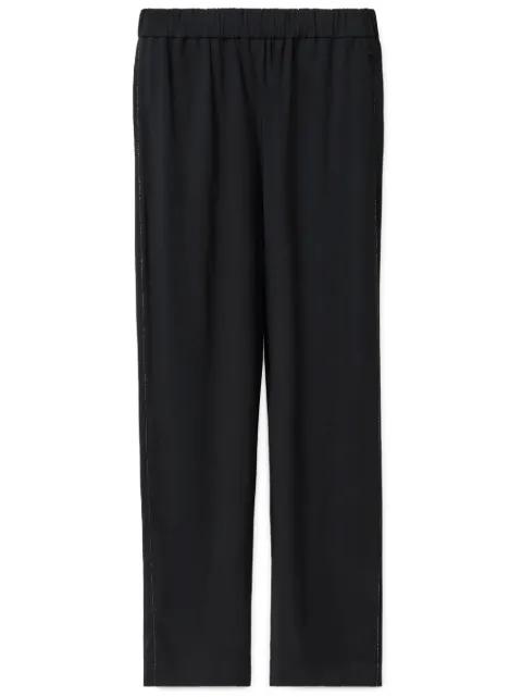 beaded-trim trousers by FABIANA FILIPPI
