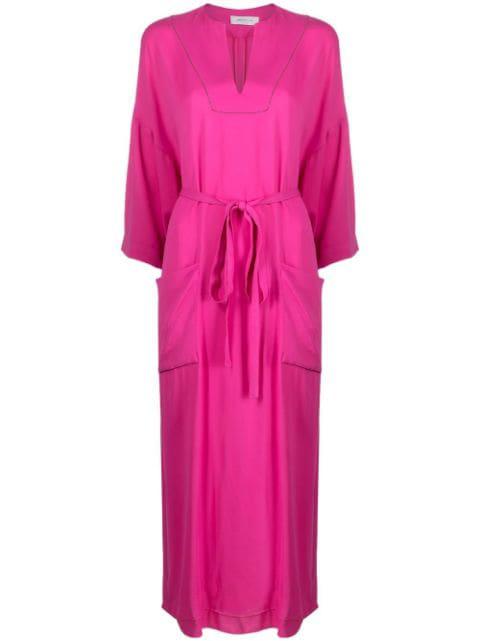 bell sleeve V-neck dress by FABIANA FILIPPI
