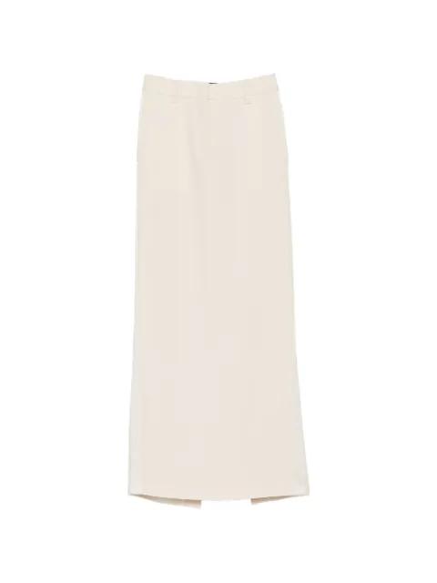 belt-loop rear-slit maxi skirt by FABIANA FILIPPI