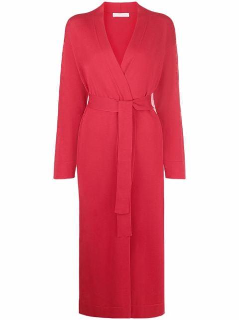 belted cotton cardigan by FABIANA FILIPPI