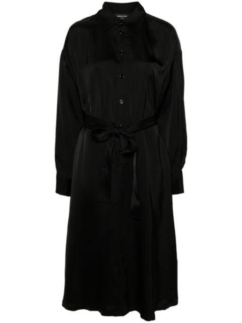 belted satin shirtdress by FABIANA FILIPPI