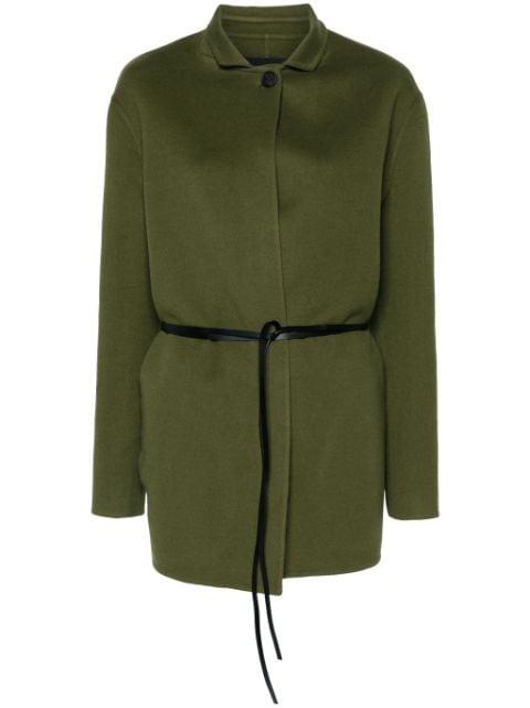 belted single-breasted coat by FABIANA FILIPPI