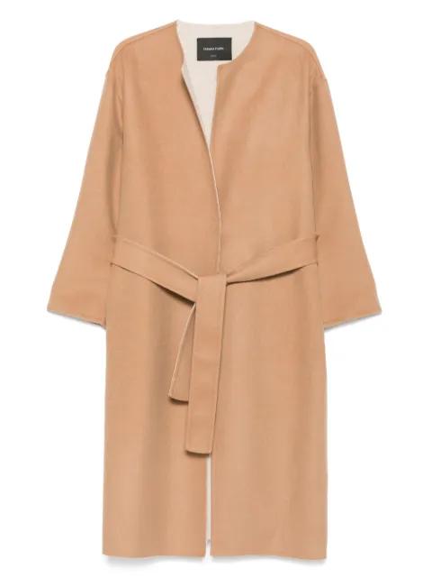 belted wool coat by FABIANA FILIPPI