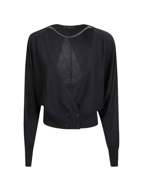 button V-neck cardigan by FABIANA FILIPPI
