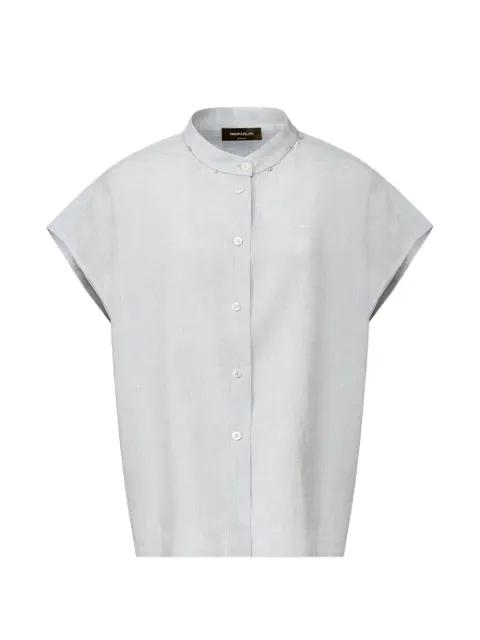 button collarless shirt by FABIANA FILIPPI