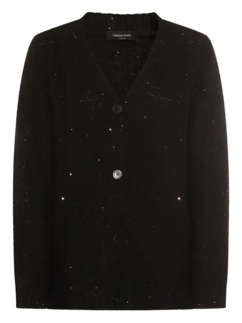 button embellished cardigan by FABIANA FILIPPI