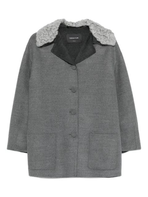 cable-trimmed wool jacket by FABIANA FILIPPI