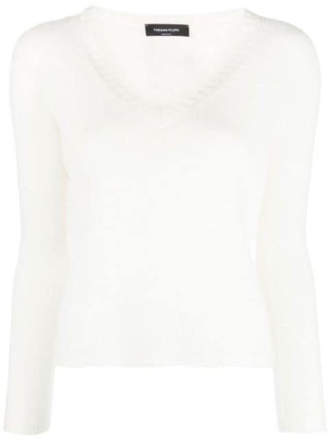 cashmere V-neck sweater by FABIANA FILIPPI