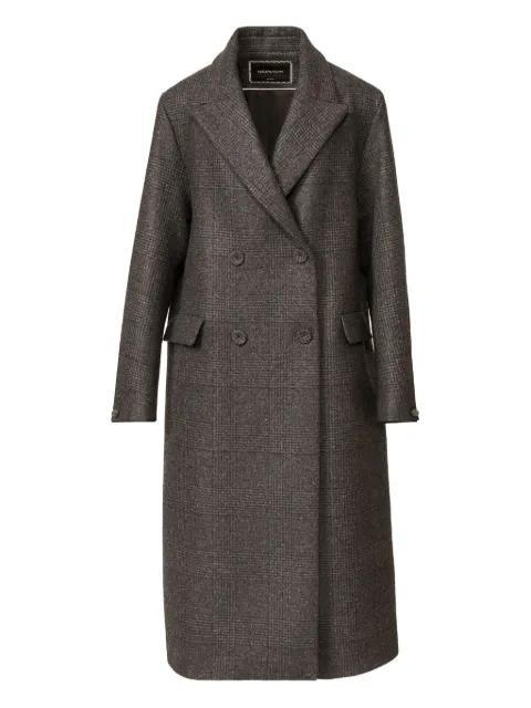 checked double-breasted coat by FABIANA FILIPPI