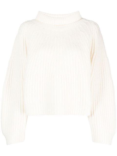 chunky-ribbed roll neck jumper by FABIANA FILIPPI