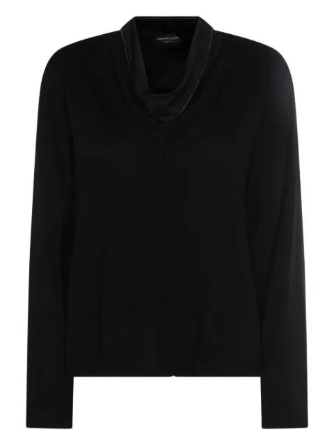 cowl-neck button top by FABIANA FILIPPI