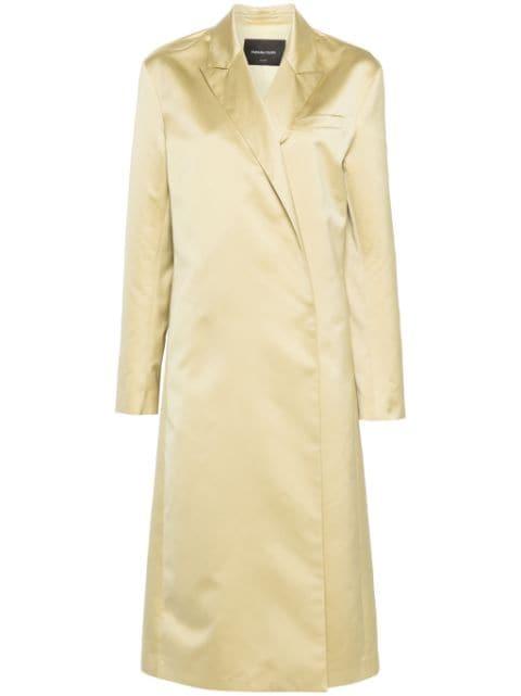 crepe maxi coat by FABIANA FILIPPI