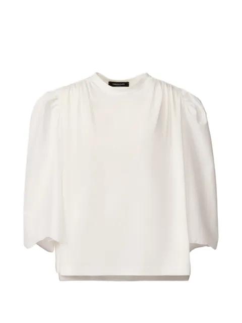 crew neck gathered top by FABIANA FILIPPI