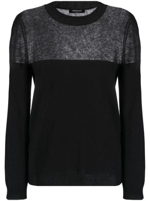 crew-neck long-sleeve jumper by FABIANA FILIPPI
