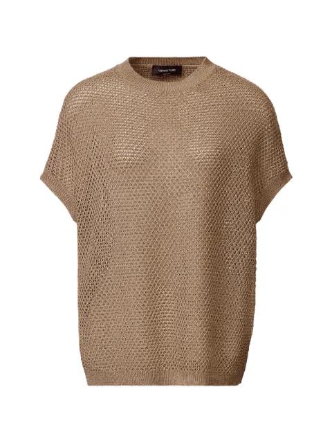 crew neck ribbed top by FABIANA FILIPPI