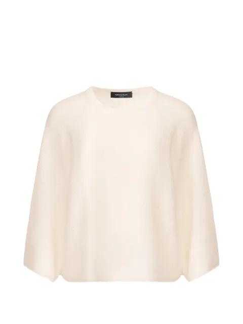 crew-neck sequined cape sweater by FABIANA FILIPPI