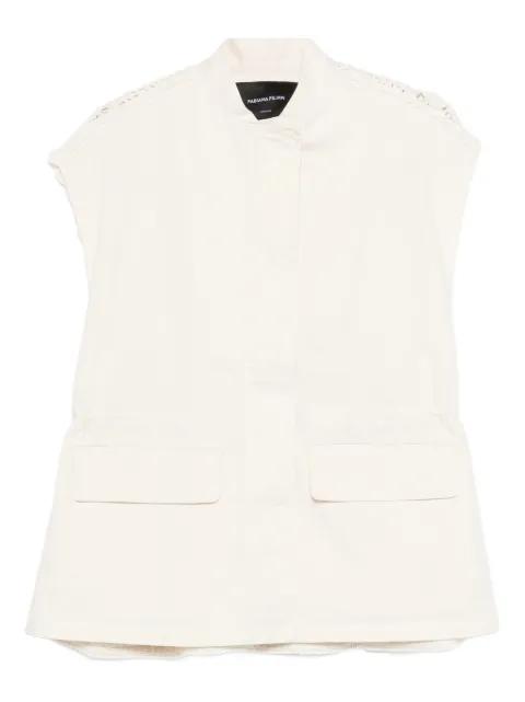crochet-panel waistcoat by FABIANA FILIPPI