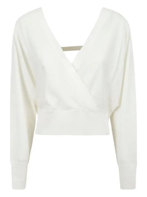 crossover-neck wrap top by FABIANA FILIPPI