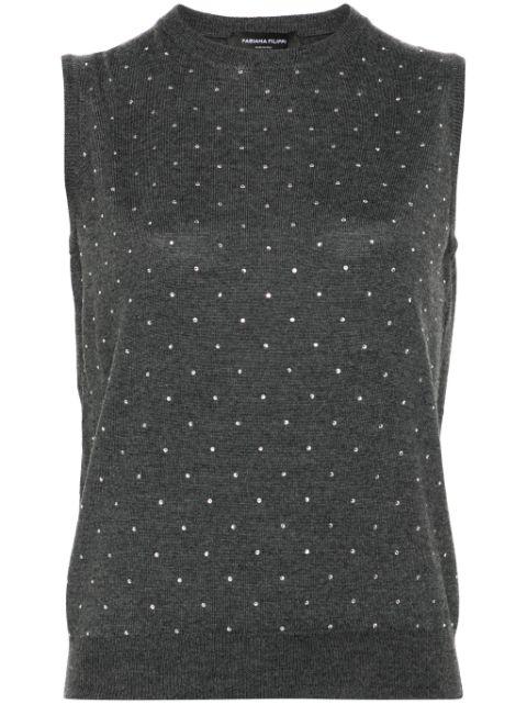 crystal-embellished vest by FABIANA FILIPPI