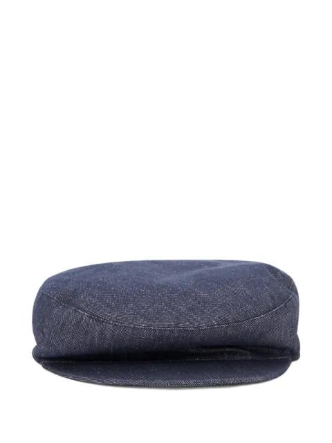 curved brim denim hat by FABIANA FILIPPI