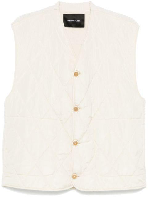 diamond-quilted gilet by FABIANA FILIPPI