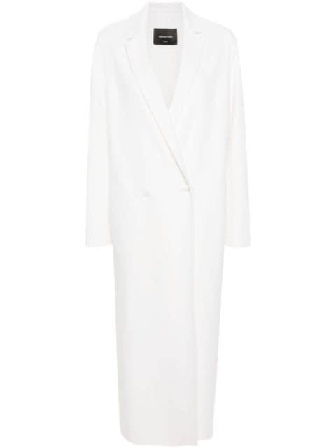 double-breasted cashmere maxi coat by FABIANA FILIPPI