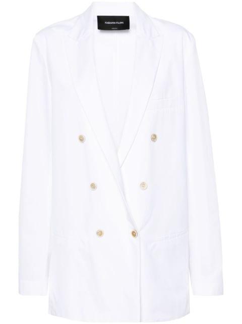 double-breasted cotton blazer by FABIANA FILIPPI