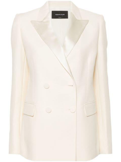 double-breasted crepe blazer by FABIANA FILIPPI