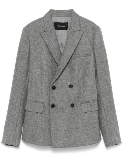 double-breasted flannel blazer by FABIANA FILIPPI