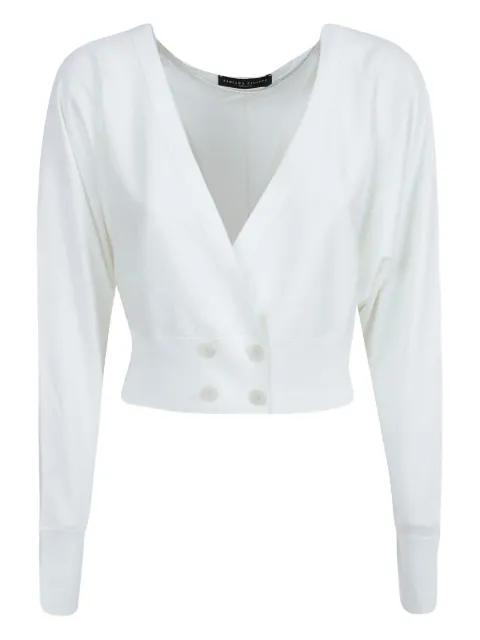 double-breasted wrap top by FABIANA FILIPPI