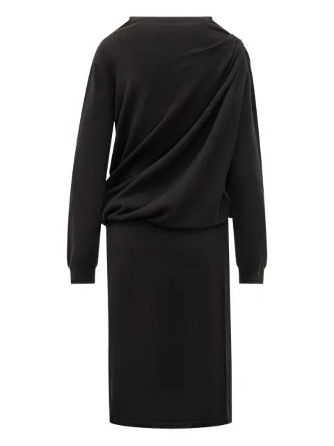 draped button-detail dress by FABIANA FILIPPI