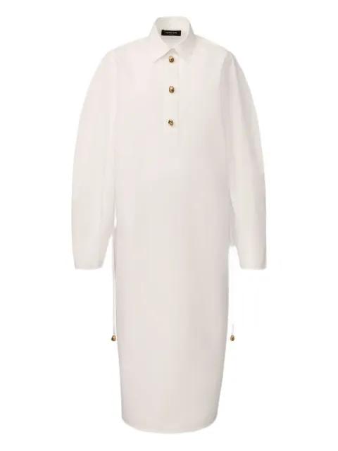 drawstring button-fastening midi shirt dress by FABIANA FILIPPI