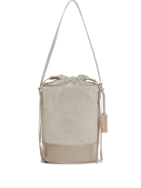 drawstring panelled bucket bag by FABIANA FILIPPI