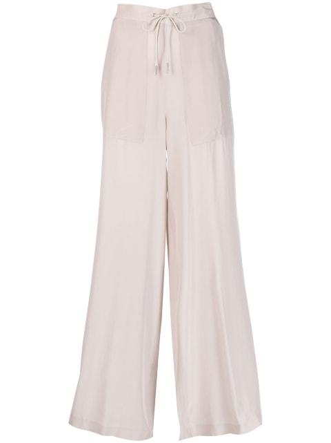 drawstring-waist straight-leg trousers by FABIANA FILIPPI