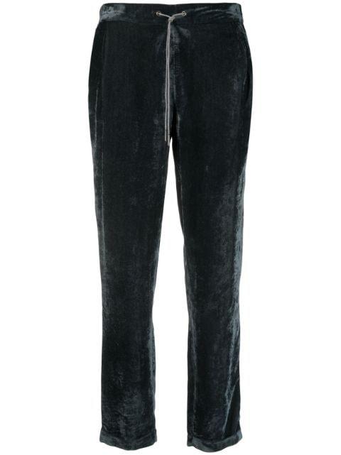 drawstring-waist velvet trousers by FABIANA FILIPPI