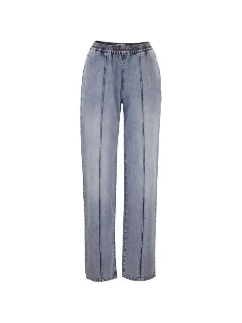 elasticated straight-leg jeans by FABIANA FILIPPI