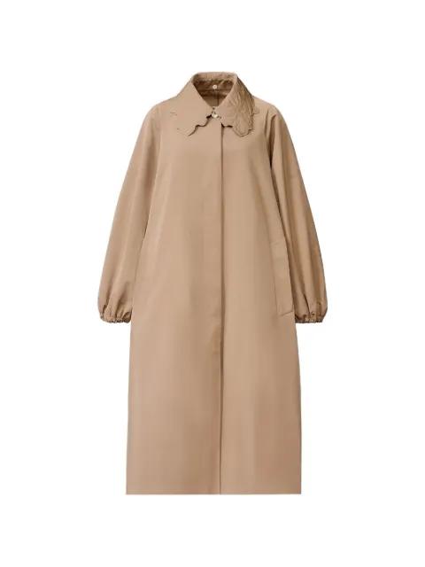 embroidered collar coat by FABIANA FILIPPI