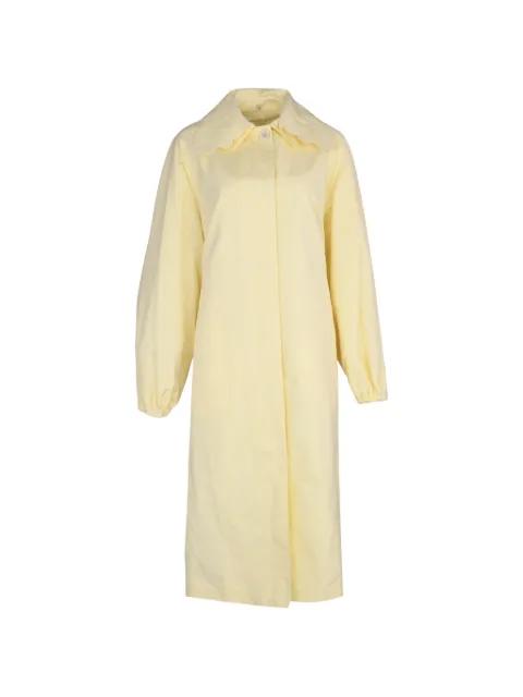 embroidered-collar ottoman trench coat by FABIANA FILIPPI