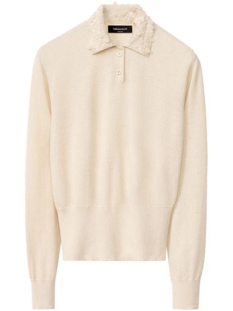 fine-knit polo top by FABIANA FILIPPI