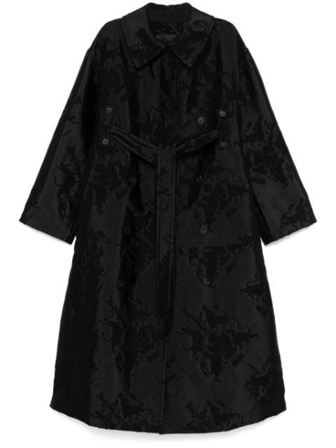 floral-jacquard coat by FABIANA FILIPPI