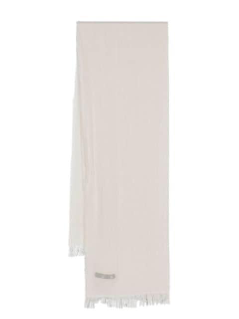 frayed wool-blend scarf by FABIANA FILIPPI
