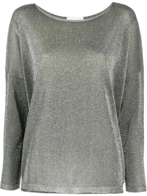 glitter-embellished long-sleeve top by FABIANA FILIPPI