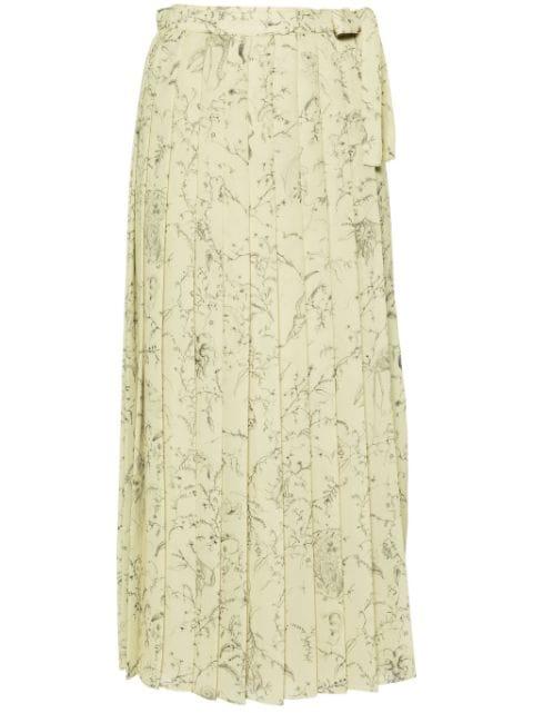 graphic-print pleated skirt by FABIANA FILIPPI