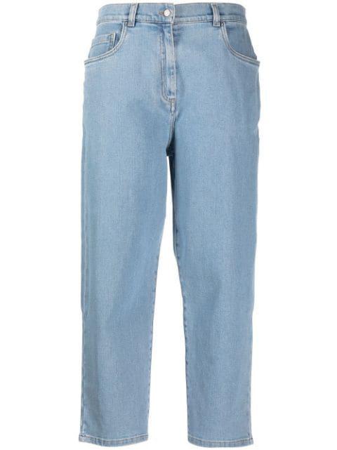high-waisted cropped jeans by FABIANA FILIPPI