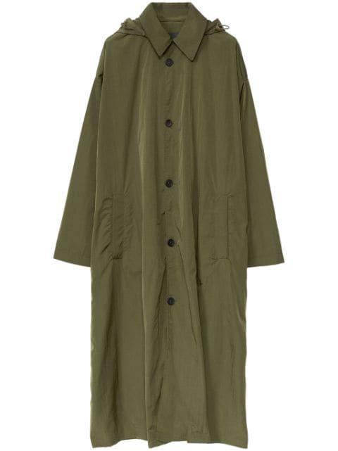 hoodied technical-jersey parka coat by FABIANA FILIPPI