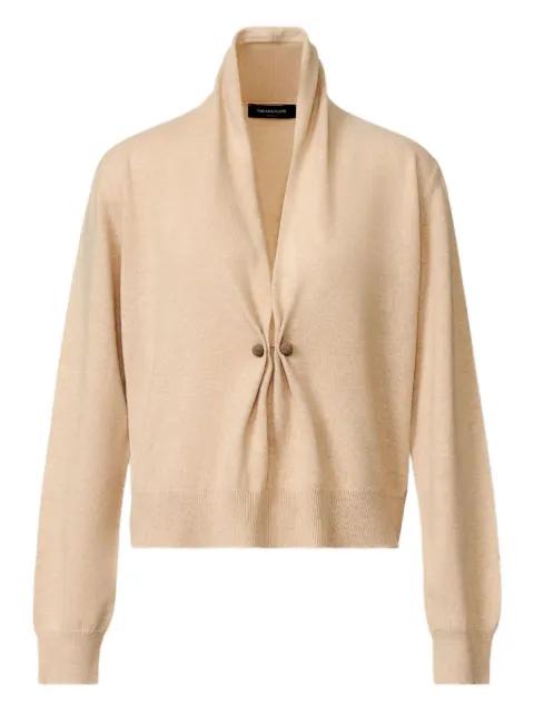 knotted-button cardigan by FABIANA FILIPPI